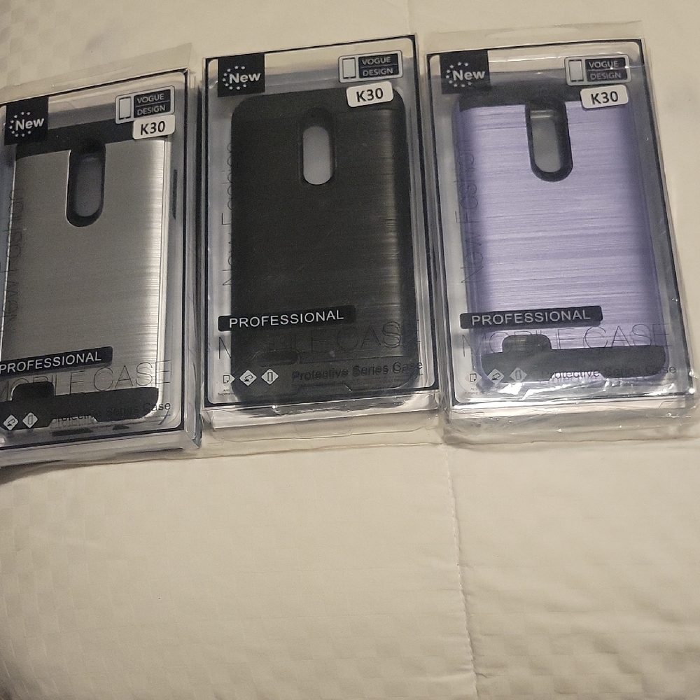Vogue Design Protection Shell Professional Phone Case - Silver, Black, Purple